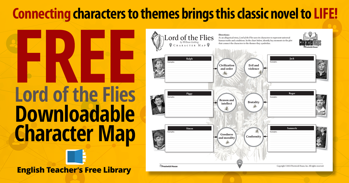 Lord of the Flies Free Character Map Prestwick House